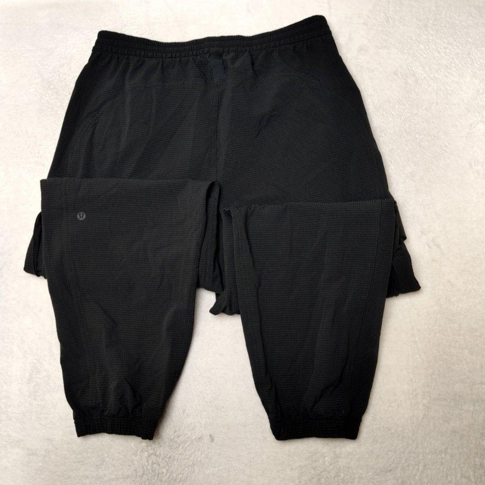 Lululemon Pants Womens 10 Black Jogger Cargo Wunder High Rise Training LW5GDES - Picture 6 of 13